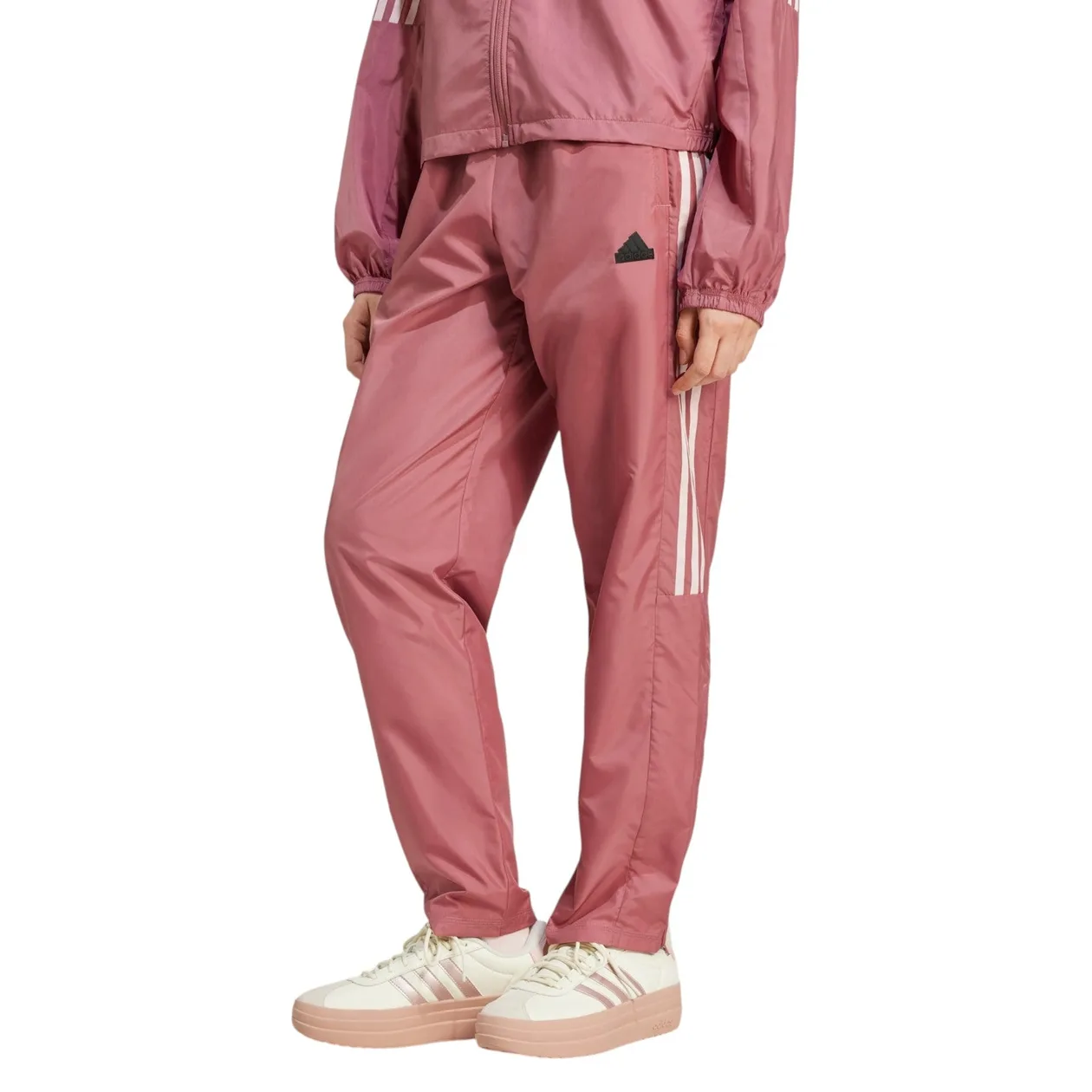 adidas Women's Tiro Cut 3-Stripes Summer Woven Pants - Preloved Crimson / Sandy Pink | Size: S: the shop's own photo