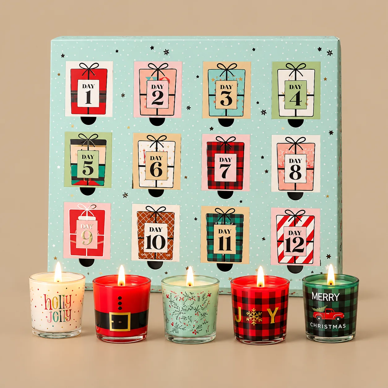 12 Days Christmas Scented Soy Candles: the shop's own photo