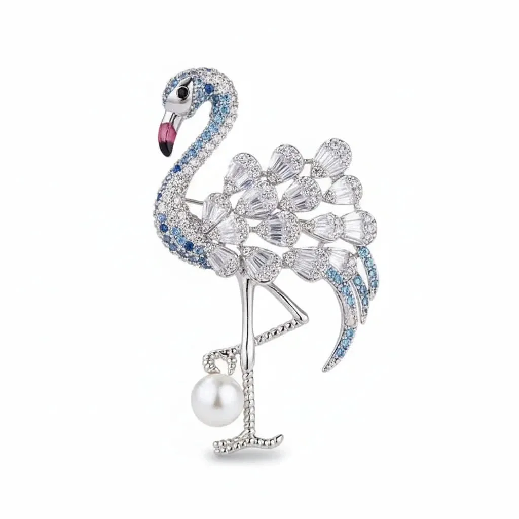 Flamingo Freshwater Pearl Brooch: the shop's own photo