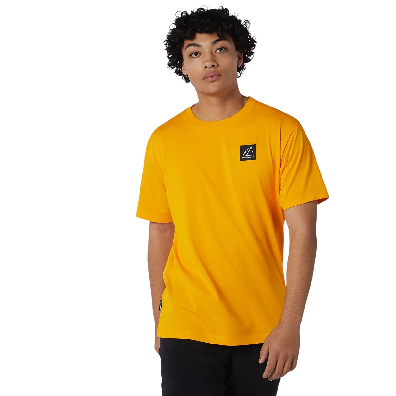 New Balance NB All Terrain Short Sleeve Tee - Yellow | Size: XS: the shop's own photo