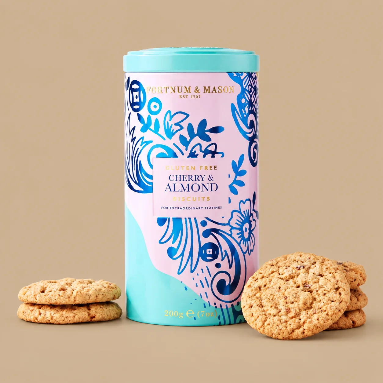 Fortnum & Mason Piccadilly Cherry & Almond Gluten-Free & Vegan Biscuits 200g: the shop's own photo