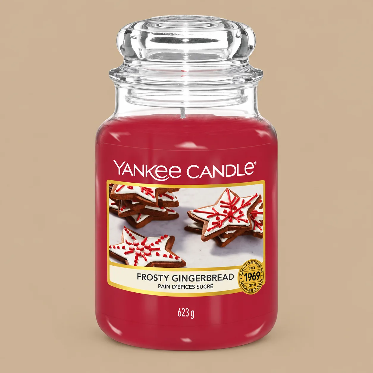 Yankee Frosty Gingerbread Large Jar Candle: the shop's own photo