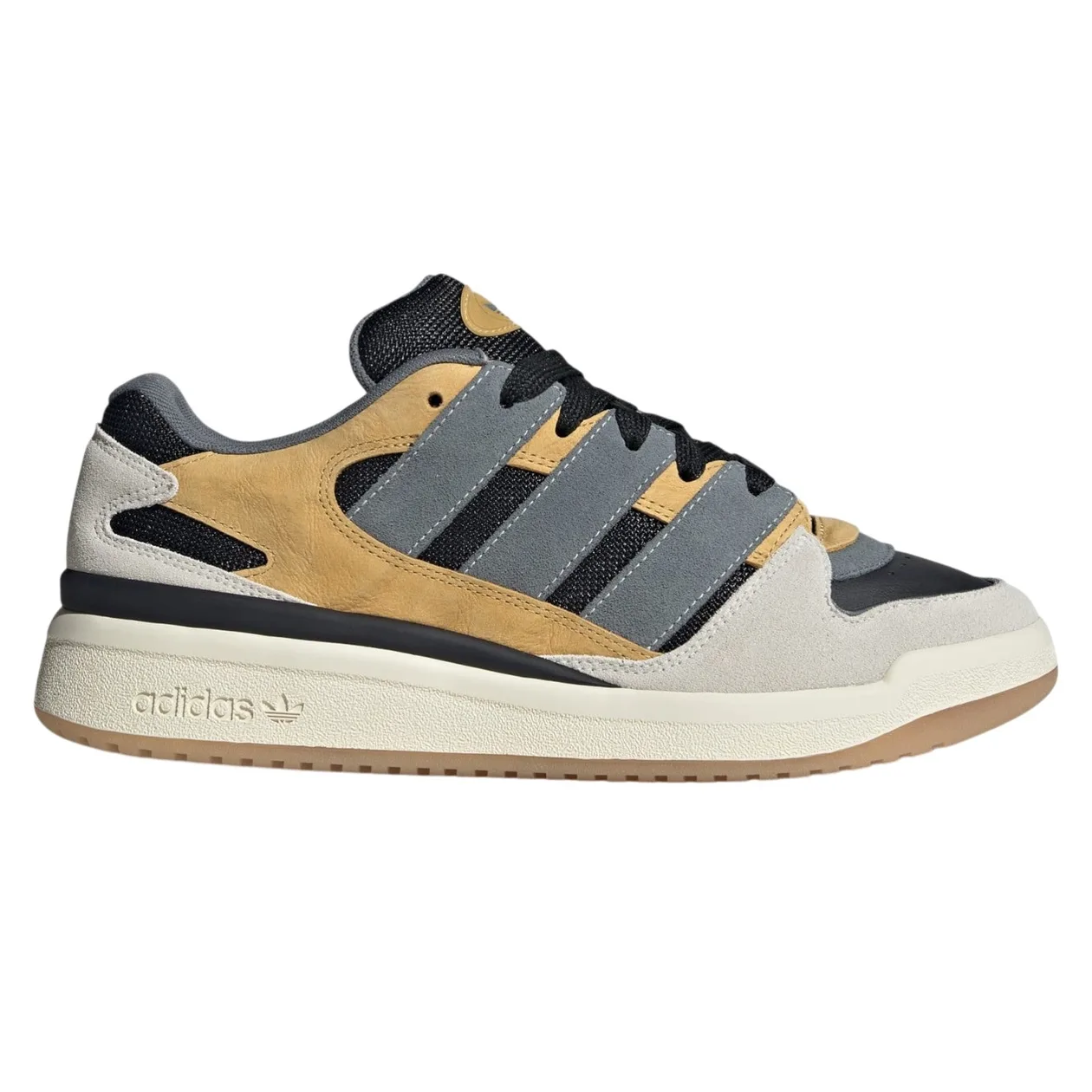 adidas Originals Forum Puffed Shoes - Core Black / Oat / Off White | Size: 5.5: the shop's own photo