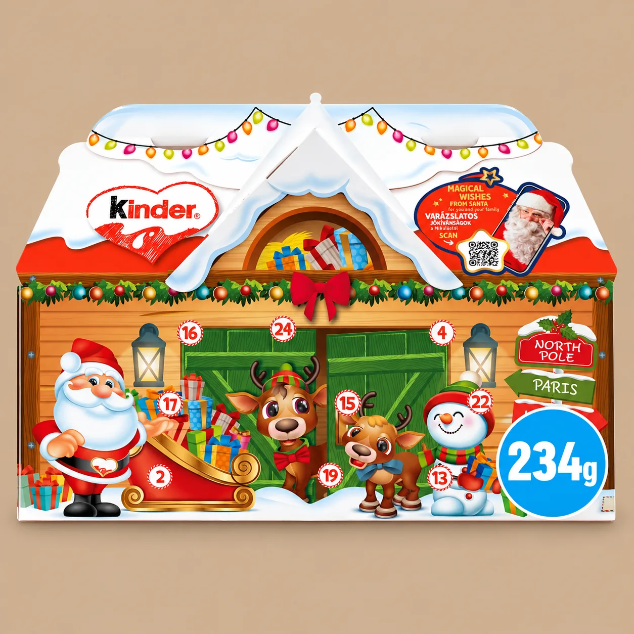 Kinder Chocolate House Christmas Advent Calendar: the shop's own photo