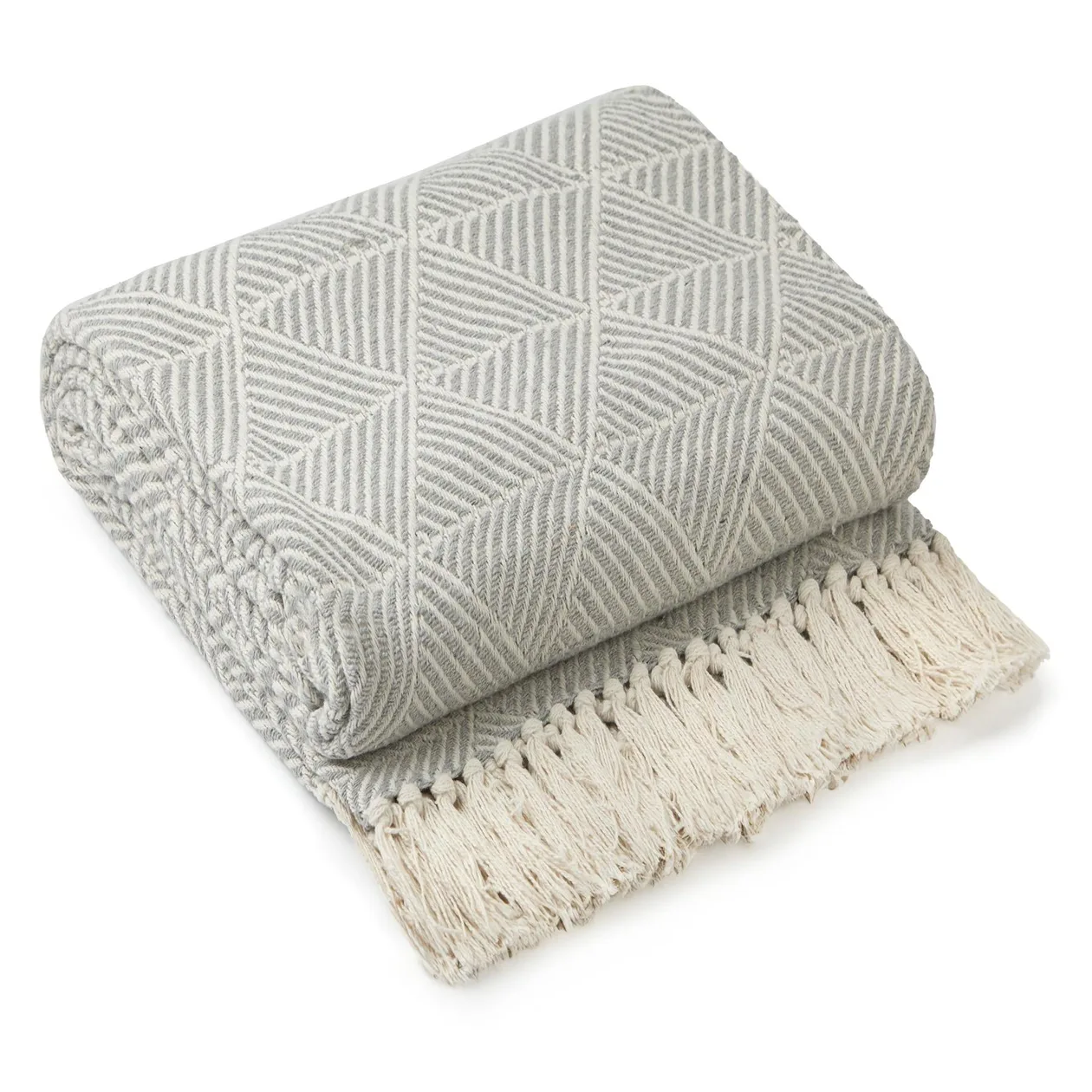 Zahra Silver Throw - 90x100": the shop's own photo