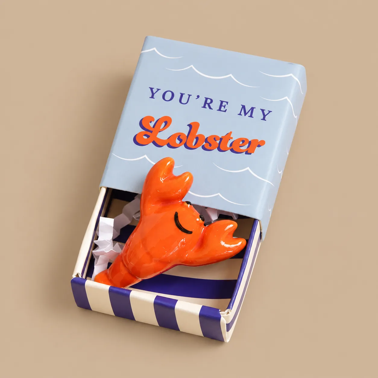 Lisa Angel Tiny Matchbox Ceramic Lobster: the shop's own photo