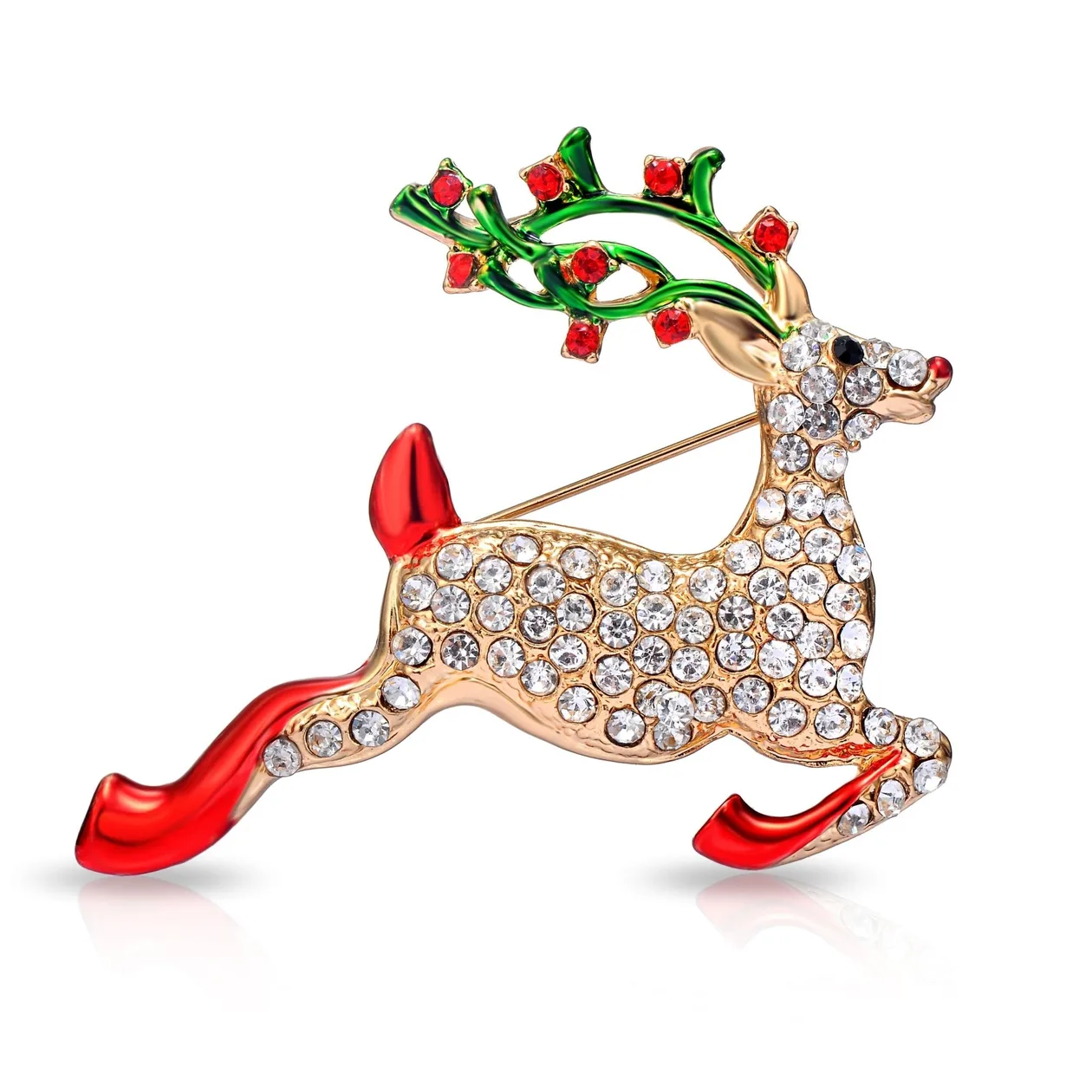 Reindeer Christmas Brooch: the shop's own photo