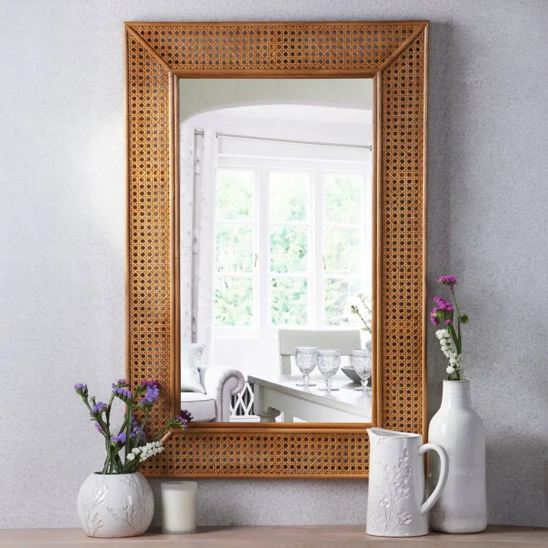 Laura Ashley Bayden Rattan Mirror 91 X 61cm LA3756689-Q: the shop's own photo