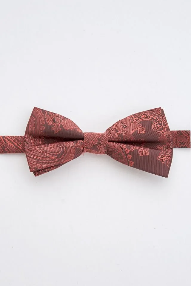 Junior Burgundy Paisley Bow Tie: the shop's own photo