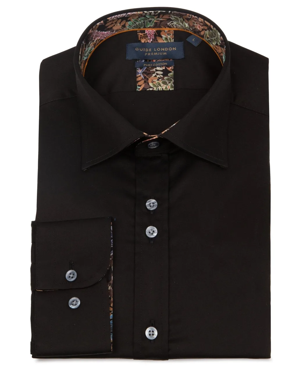 Long Sleeve Cotton Black Shirt: the shop's own photo