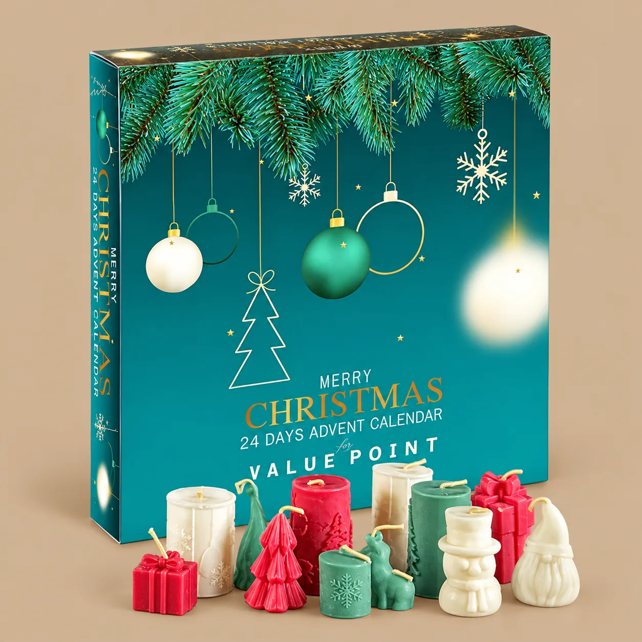 Value Point Scented Tealights Christmas Advent Calendar: the shop's own photo