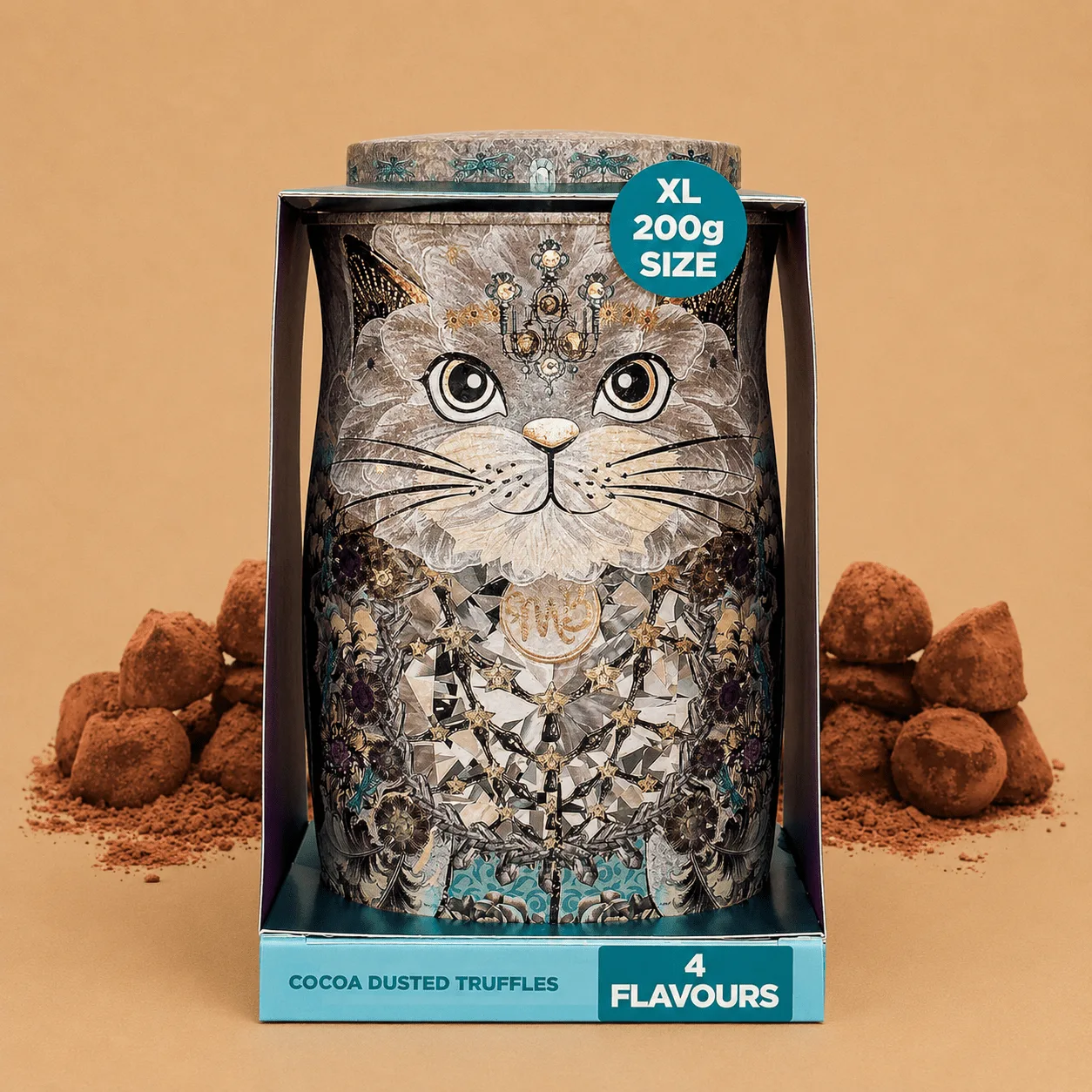 Monty Bojangles Truffles Cat Tin: the shop's own photo