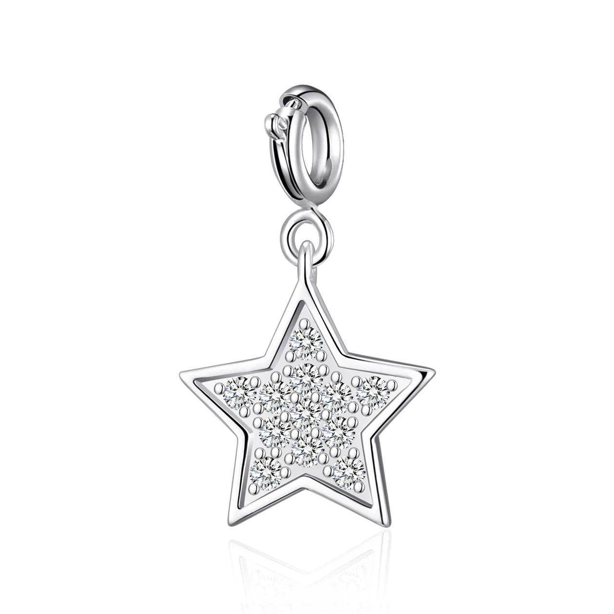 Clip On Charms Created with Zircondia® Crystals - Star: the shop's own photo
