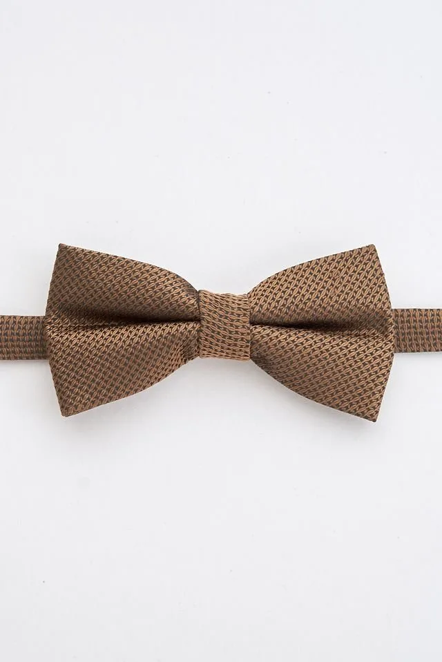 Junior Brown Textured Bow Tie: the shop's own photo