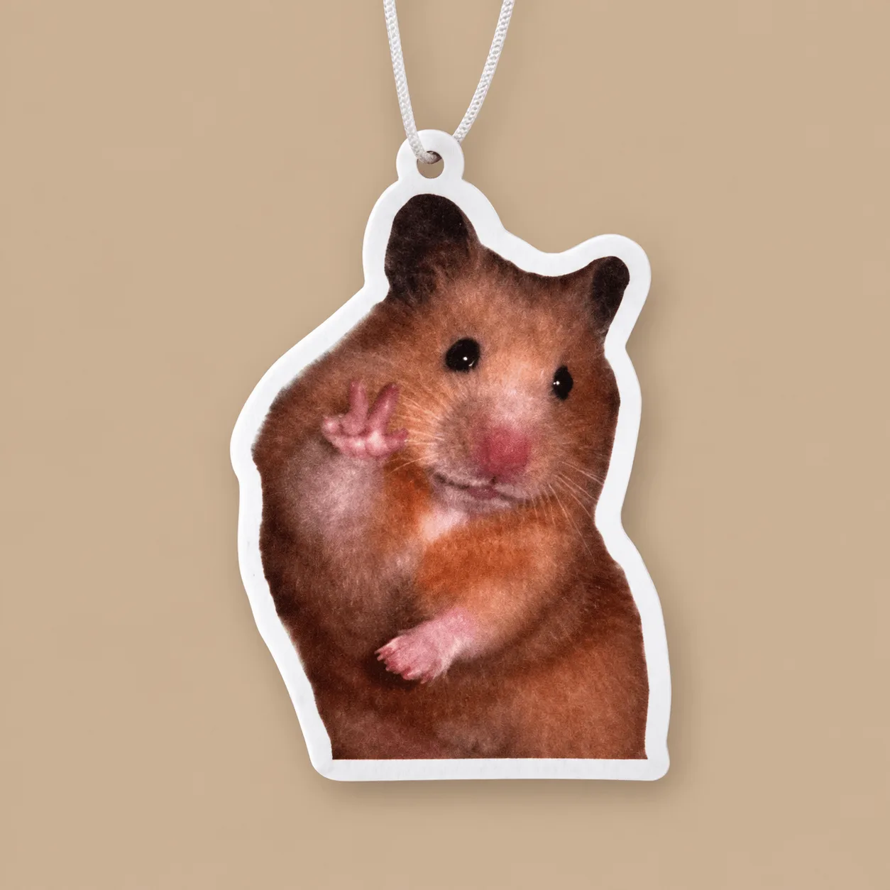 Hamster Meme Funny Hanging Car Air Freshener: the shop's own photo