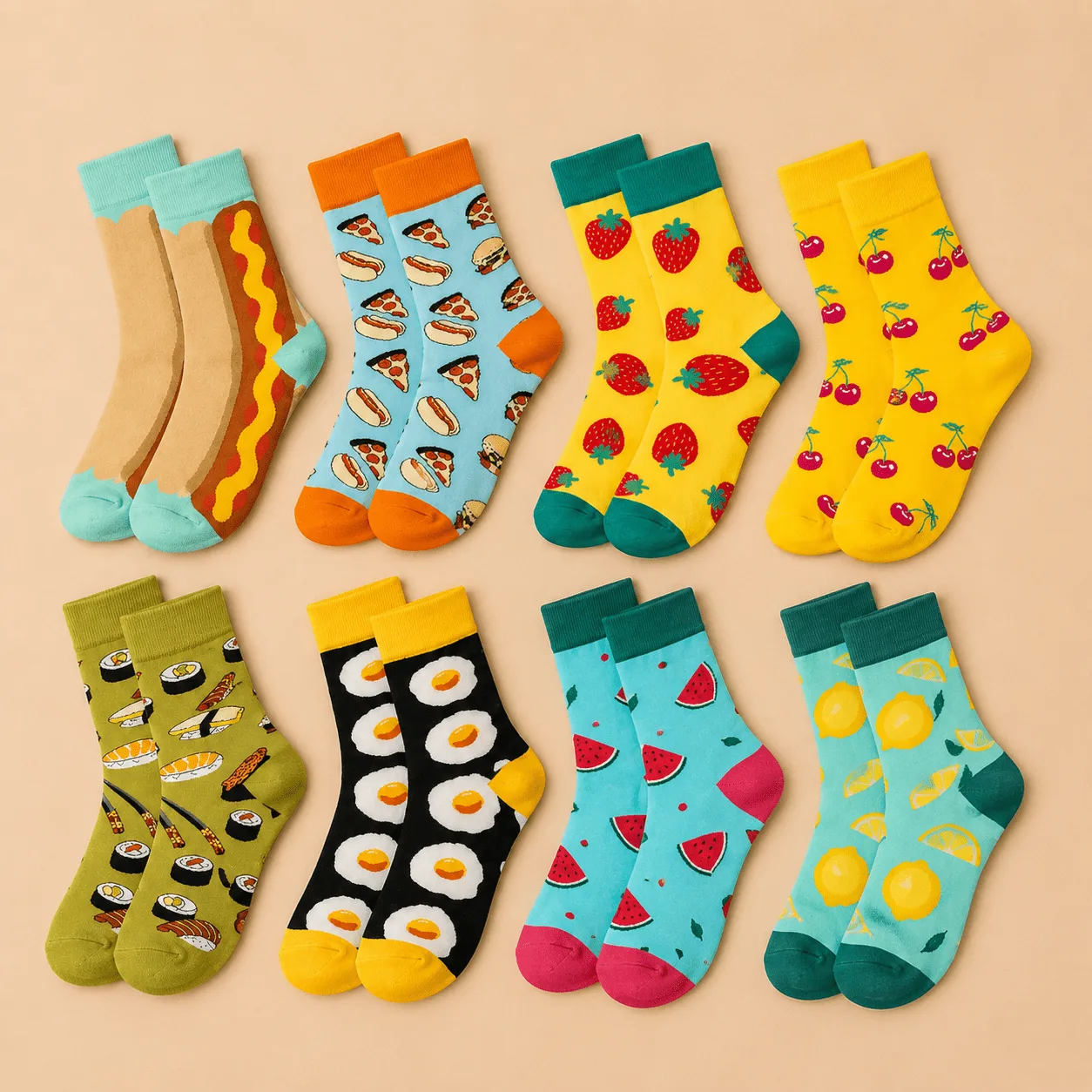 Colourful Funky Crew Socks: the shop's own photo