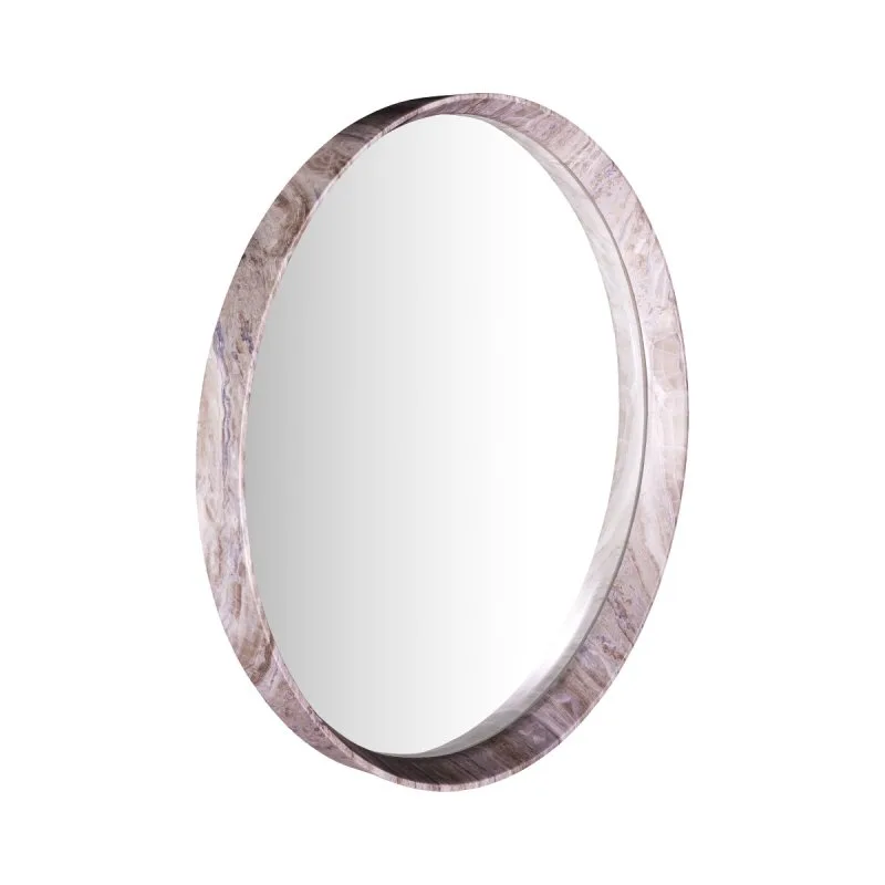 Dar Wisebuys Seyah Mirror In Brown Stone Veneer 54cm: the shop's own photo
