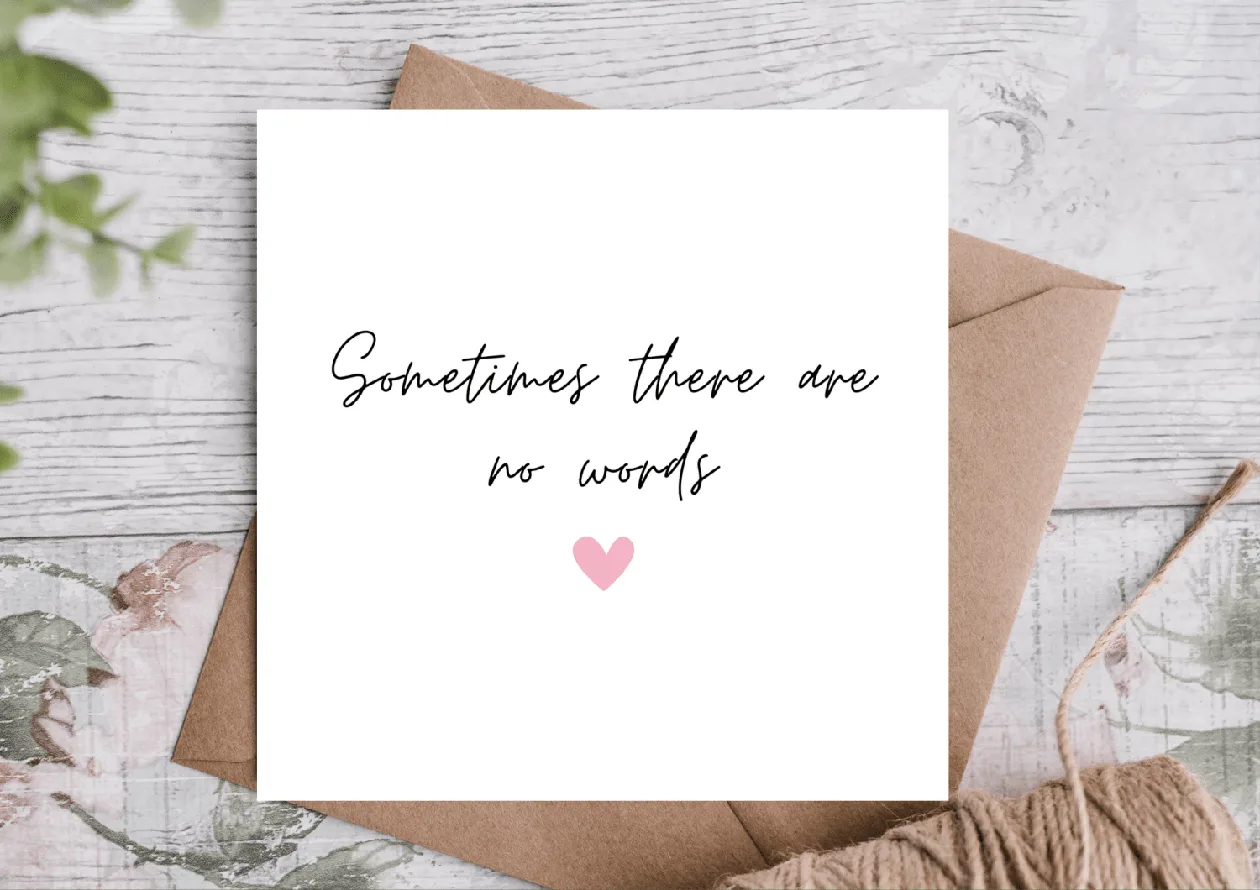 Sympathy Card / Bereavement Card: the shop's own photo