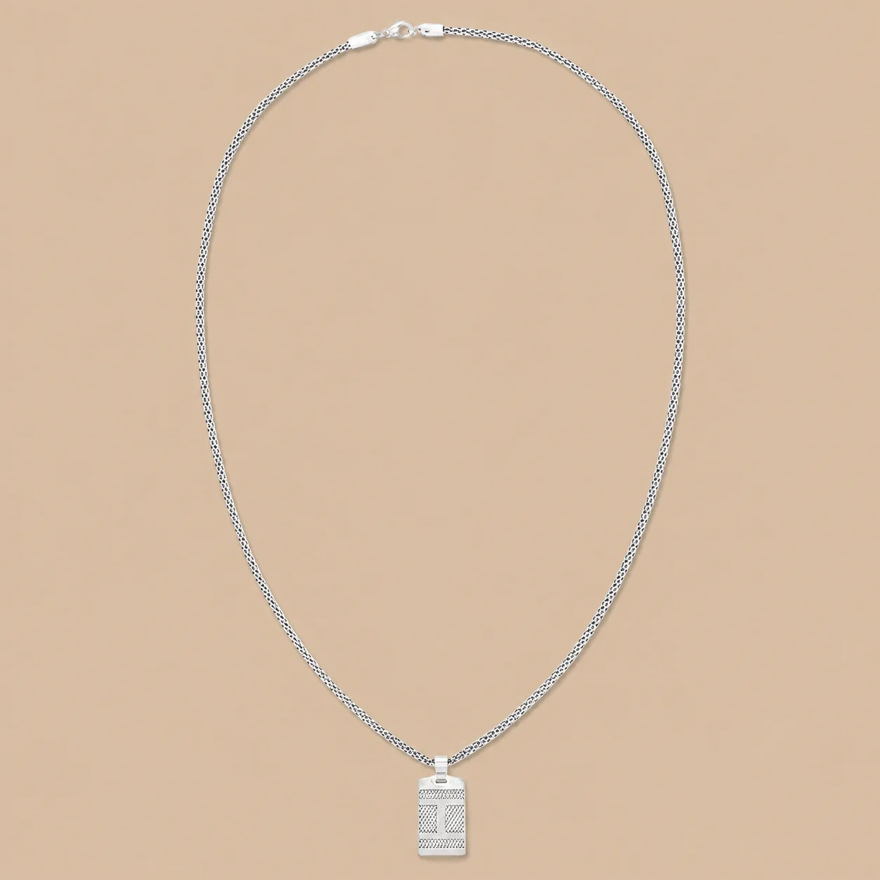 Tommy Hilfiger Engraved Dog Tag Necklace: the shop's own photo