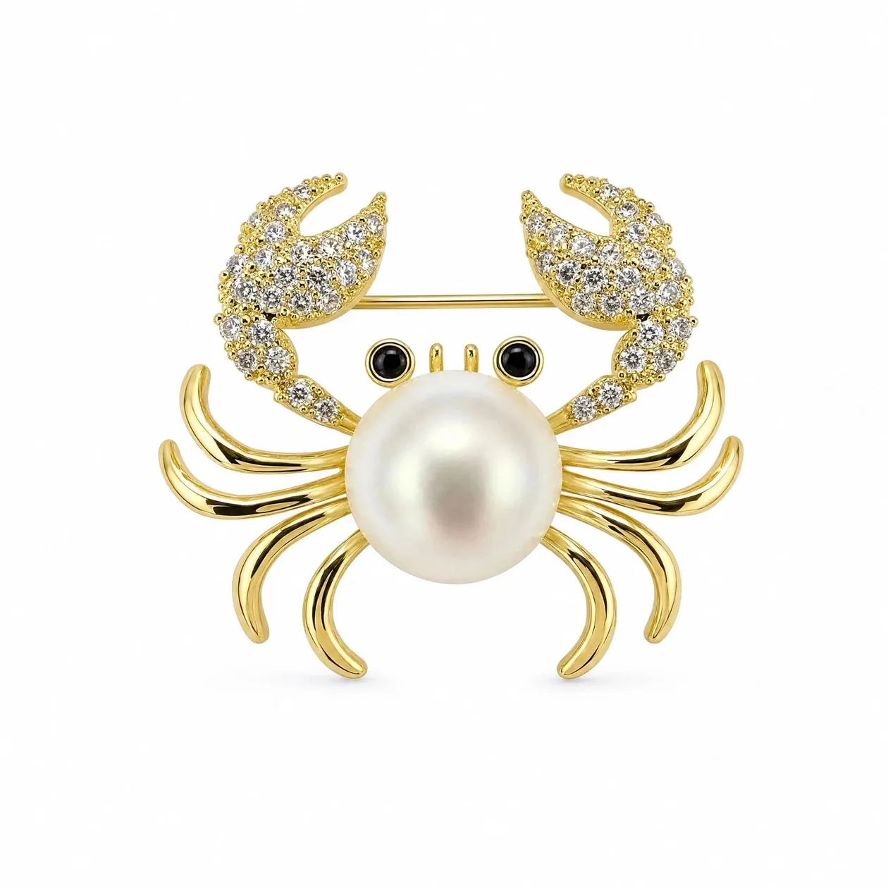Freshwater Pearl Crab Brooch: the shop's own photo