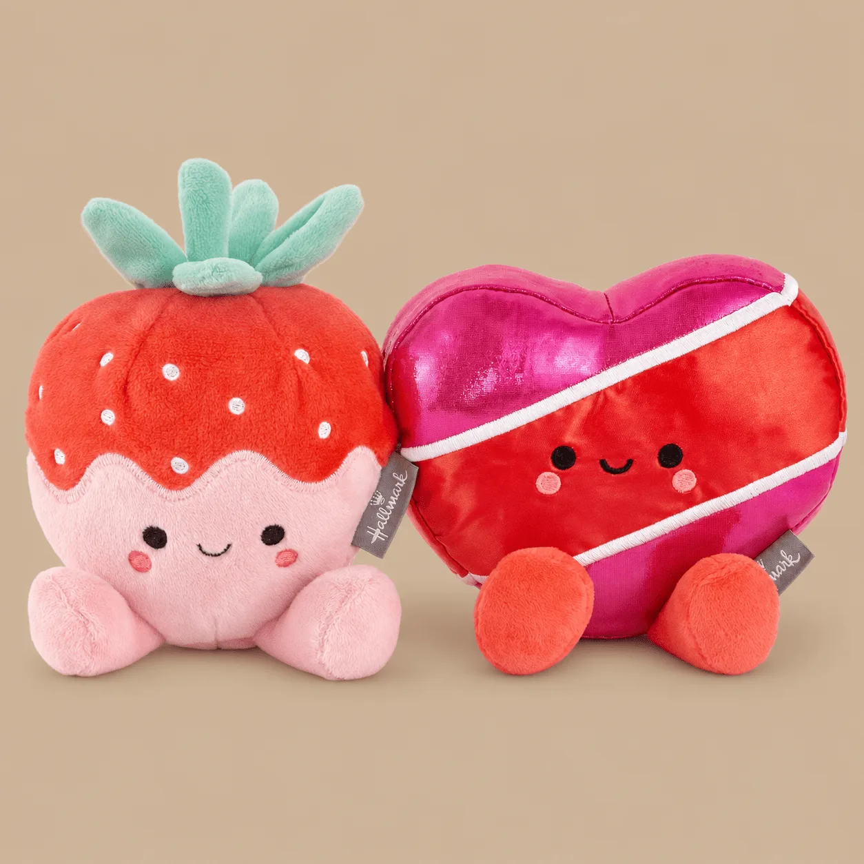 Hallmark Better Together Strawberry and Chocolate Plush Pair: the shop's own photo