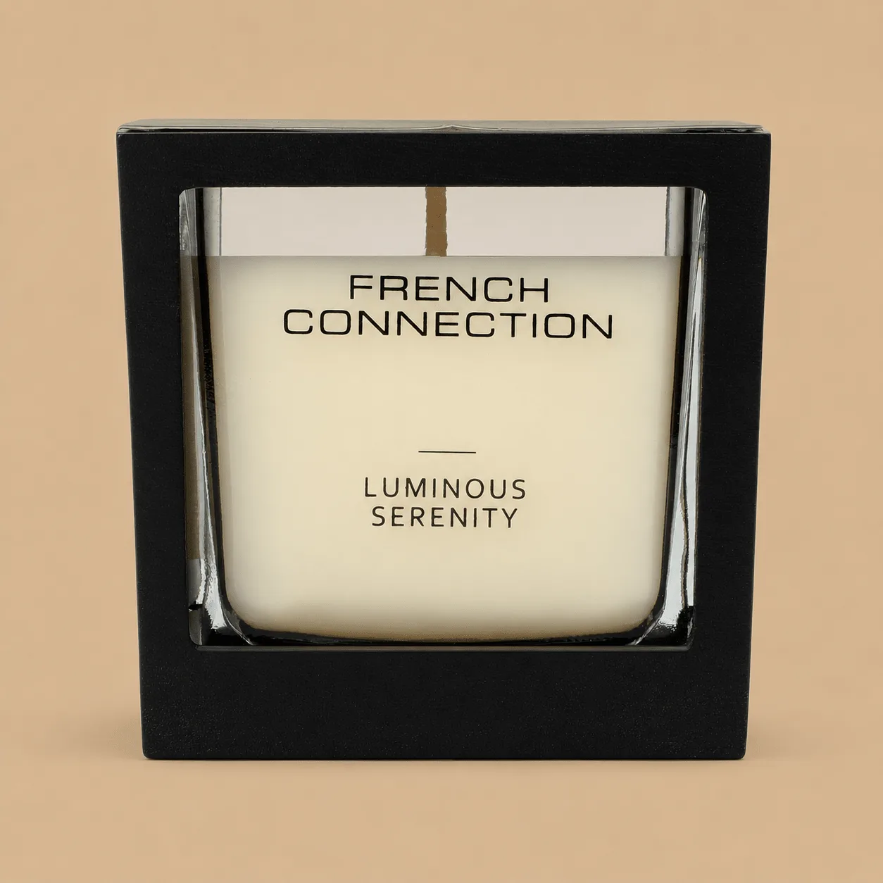 French Connection Wooden Surround Candle: the shop's own photo
