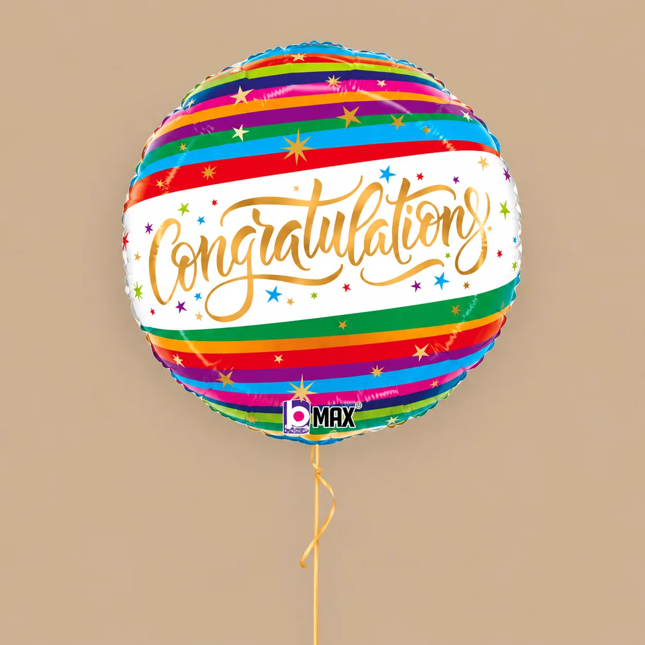 Colorful Congratulations Balloons In A Box: the shop's own photo