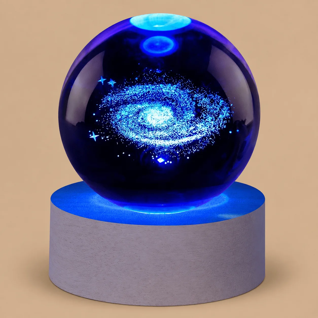 3D Galaxy Crystal Ball Night Light: the shop's own photo