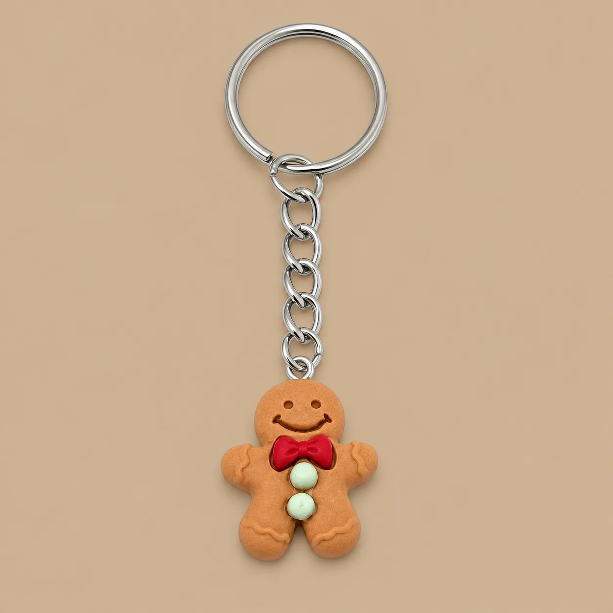 Gingerbread Man Keyring: the shop's own photo