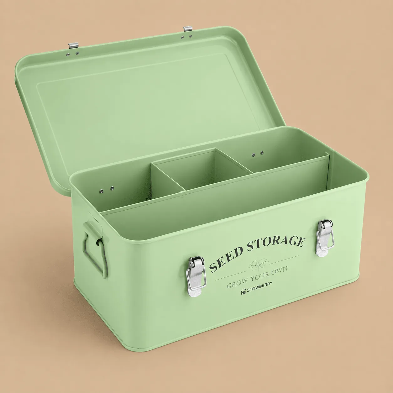 Tin Seed Storage Box: the shop's own photo