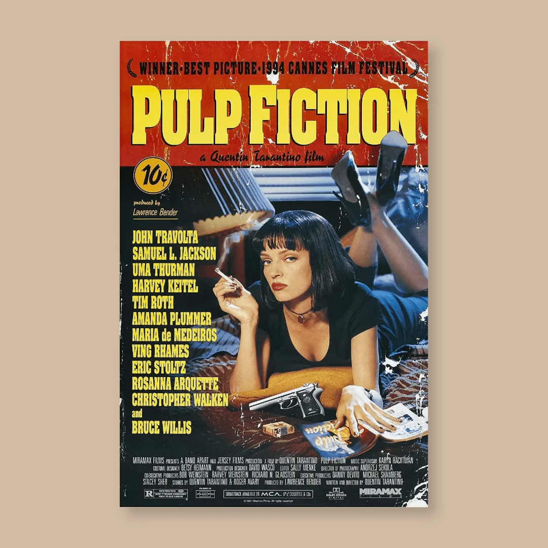 Pulp Fiction A4 Poster: the shop's own photo
