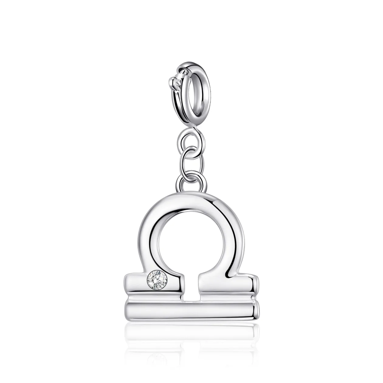 Clip On Star Sign Zodiac Charms Created with Zircondia® Crystals - Libra: the shop's own photo