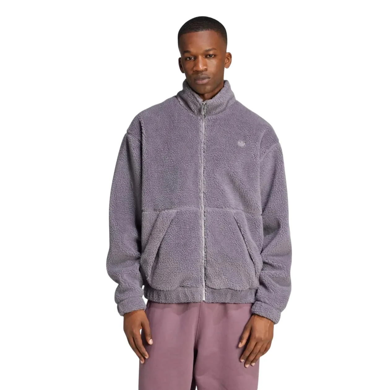 adidas Originals Premium Essentials Polar Fleece Jacket - Purple | Size: XL: the shop's own photo