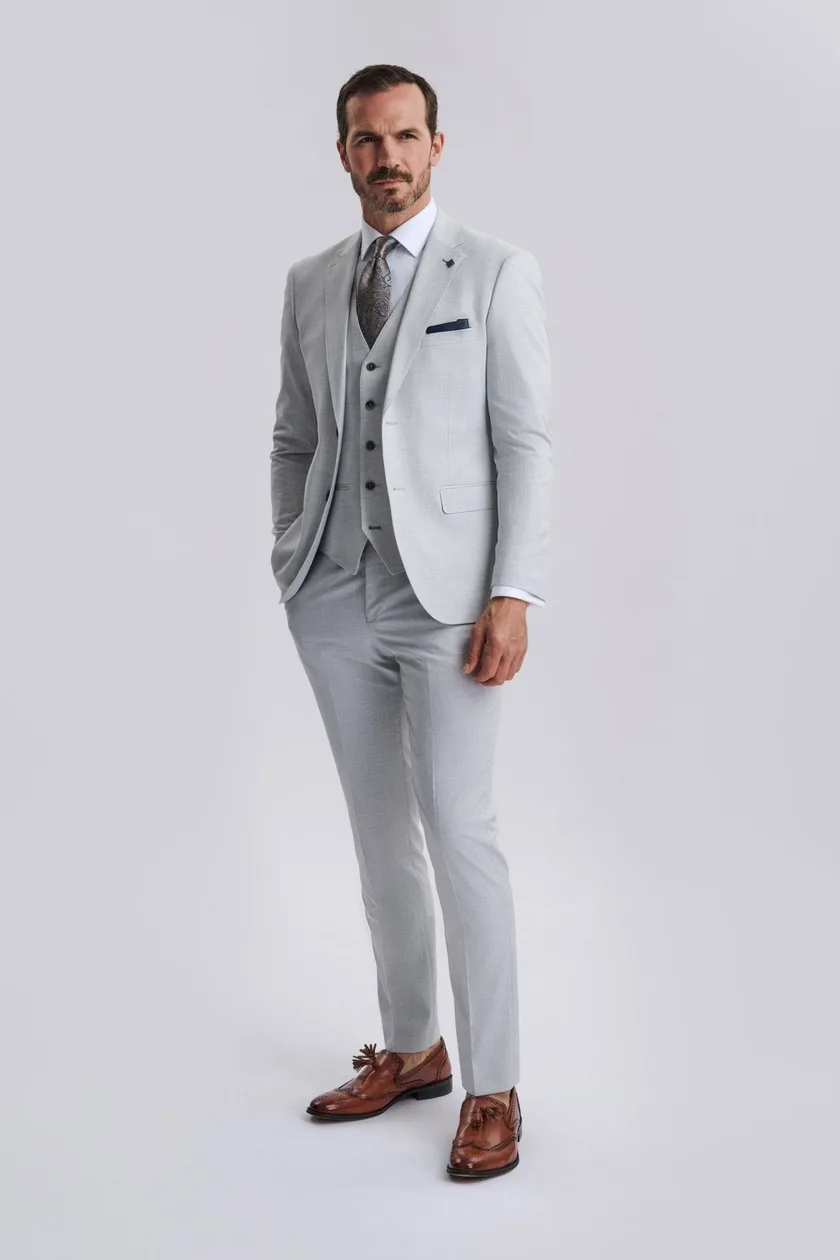 Belmont Silver Men's Three Piece Suit: the shop's own photo
