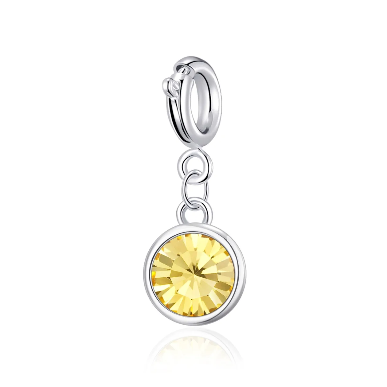 Clip on Birthstone Charms Created with Zircondia® Crystals: the shop's own photo
