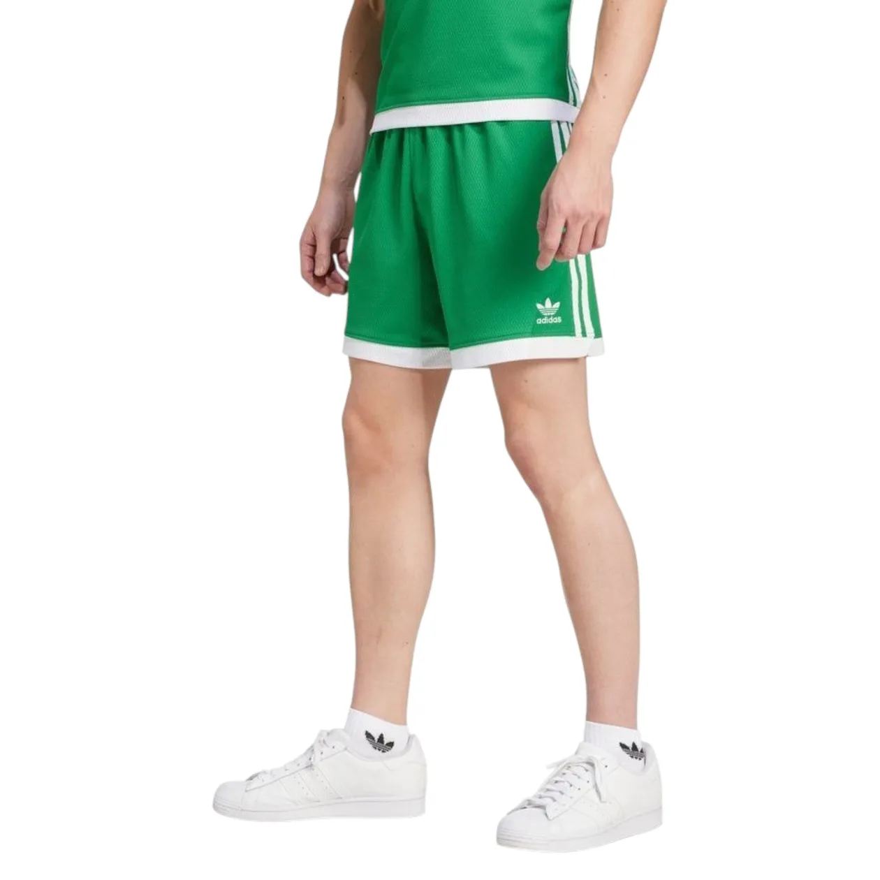 adidas Originals Mock Eyelet Shorts - Green | Size: XS: the shop's own photo