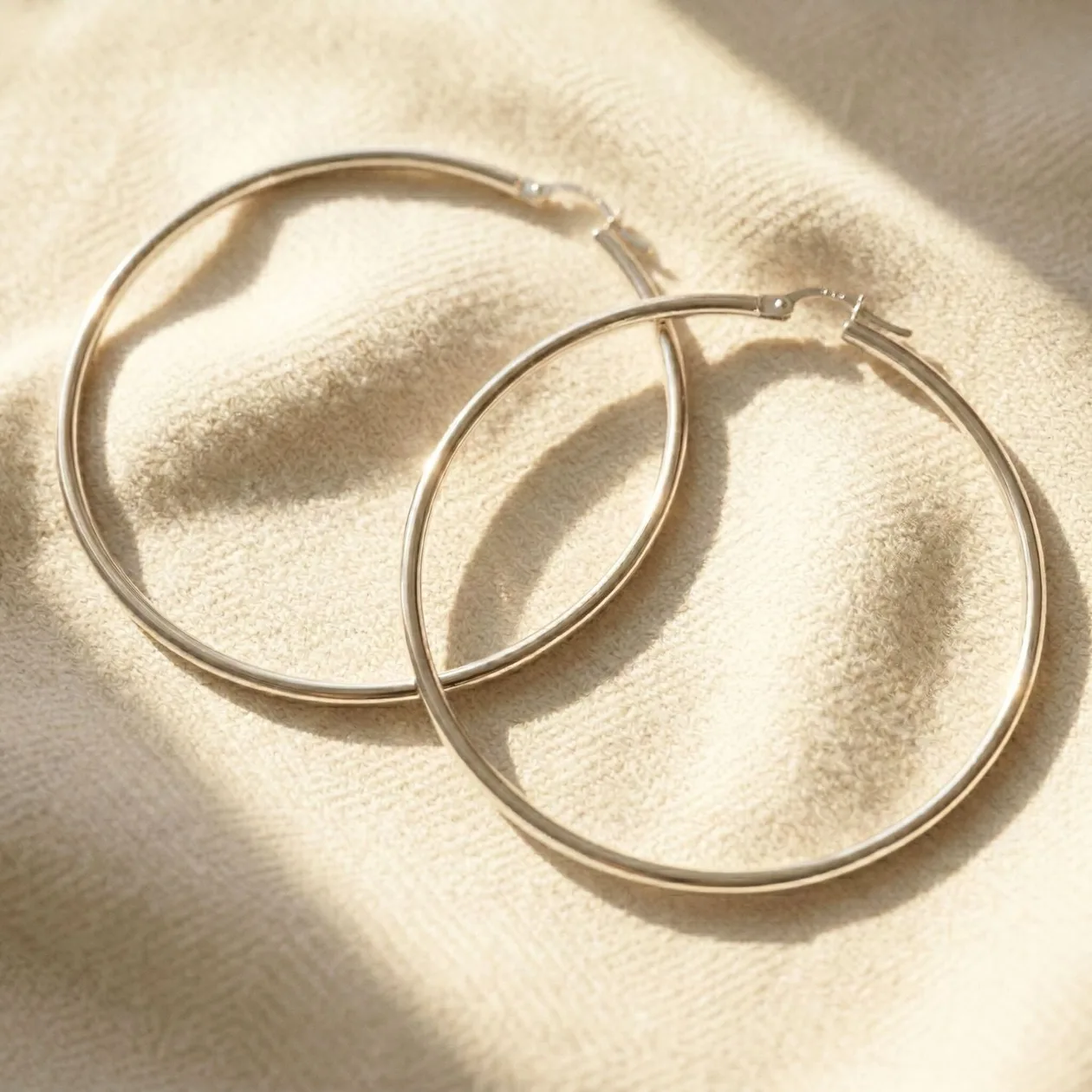 Extra Large Sterling Silver Hoop Earrings: the shop's own photo
