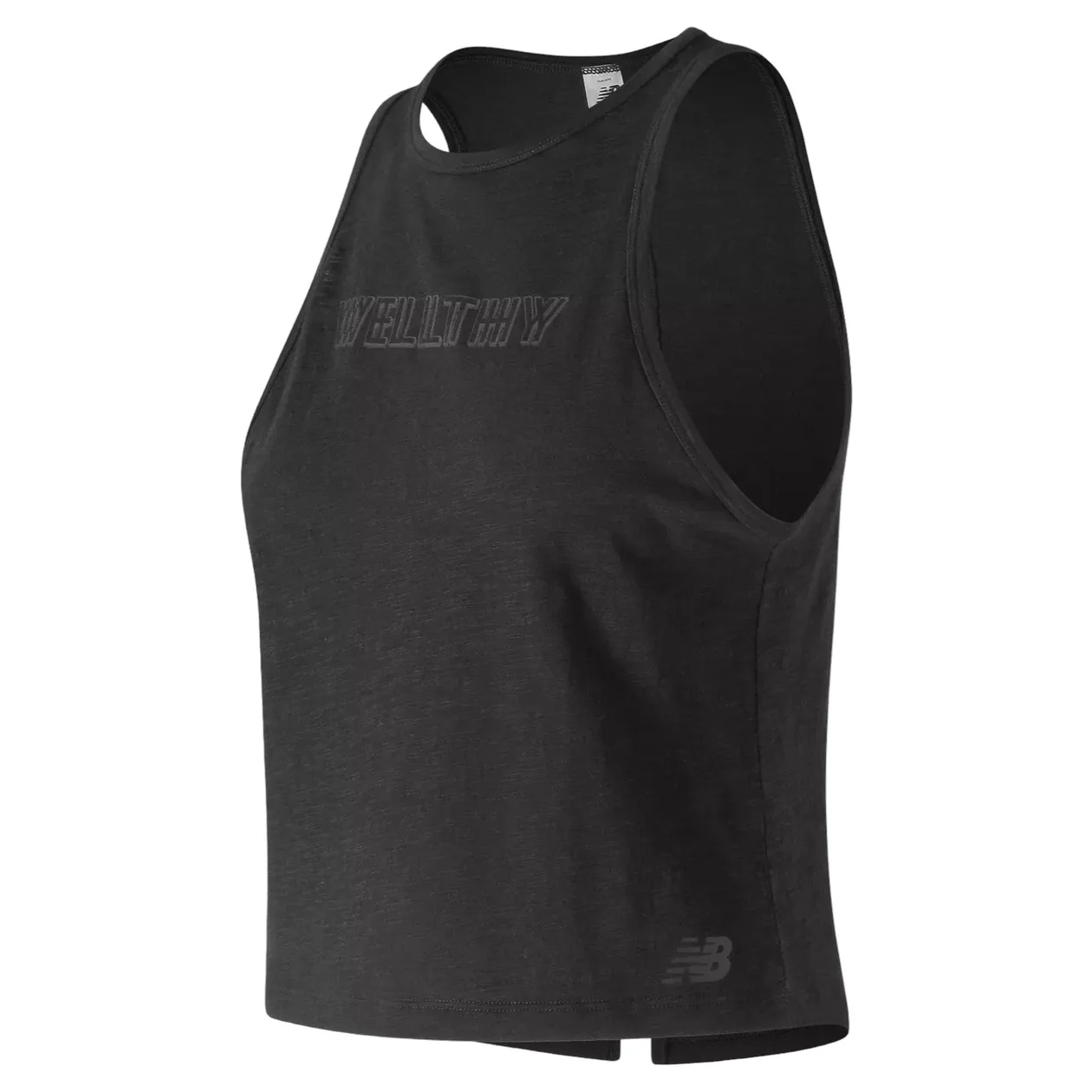 New Balance Womens Well Being Cropped Tank - Black | Size: S: the shop's own photo