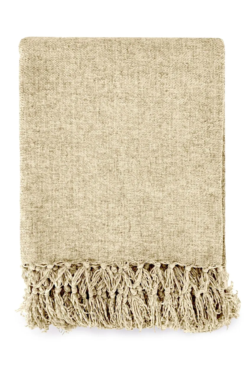 Darcy Tassel Natural Throw - 60x80": the shop's own photo