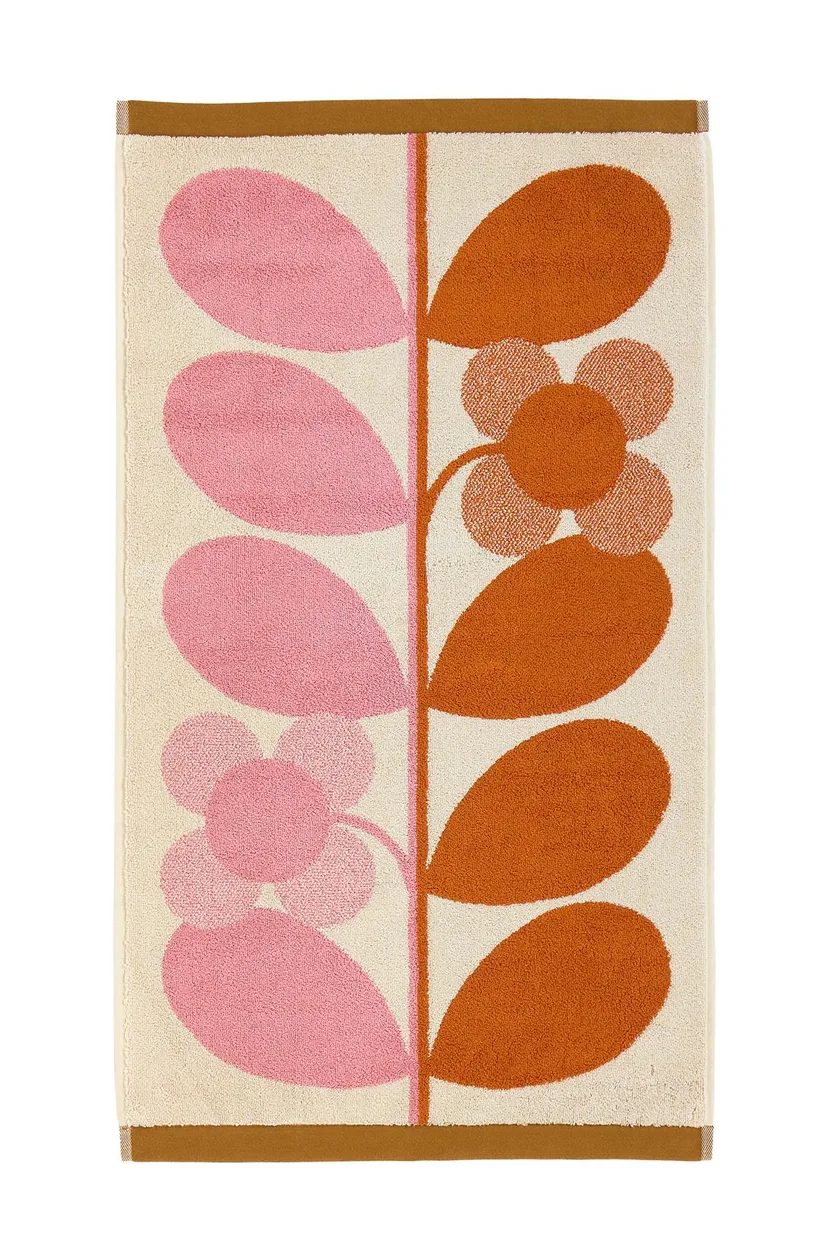 Orla Kiely Stem Bloom Duo Blush Towels - 100x150cm: the shop's own photo