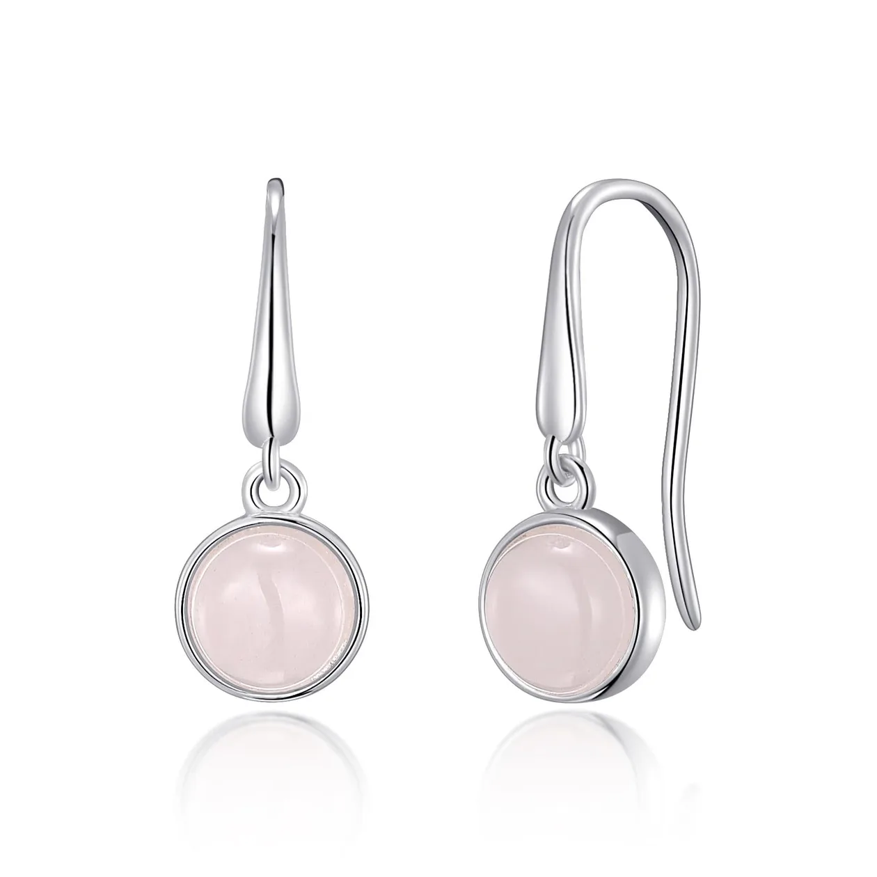 Rose Quartz Drop Earrings: the shop's own photo