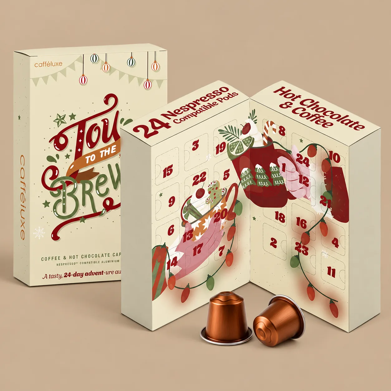 Caffeluxe Advent Calendar for Nespresso: the shop's own photo