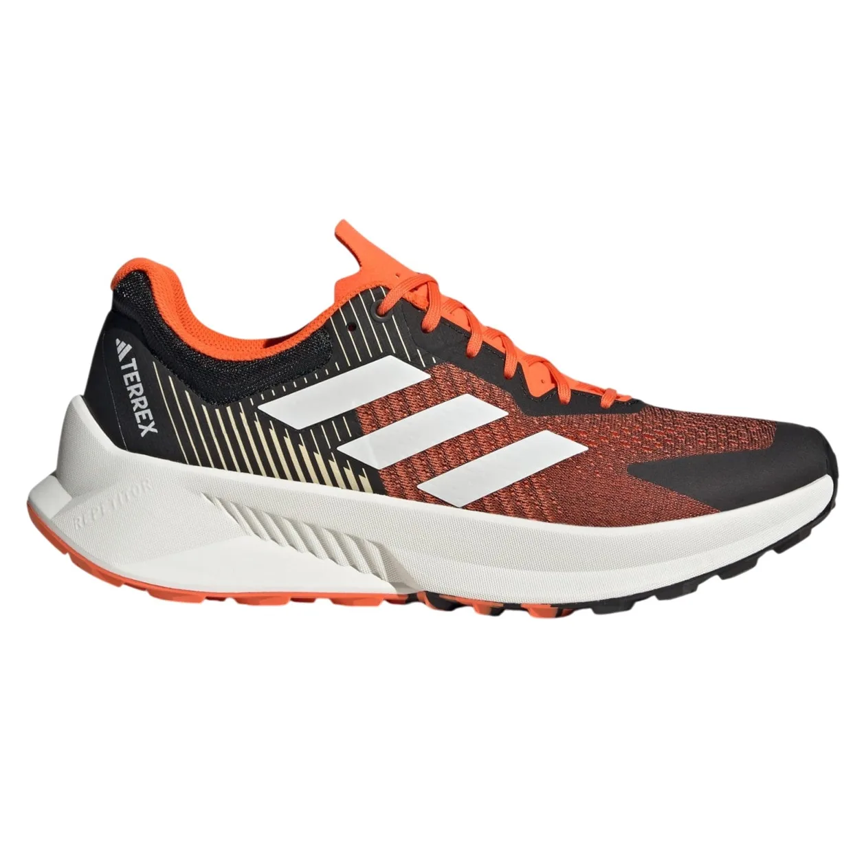 adidas Men's Terrex Soulstride Flow Trail Running Shoes - Core Black / Crystal White / Impact Orange | Size: 8.5: the shop's own photo