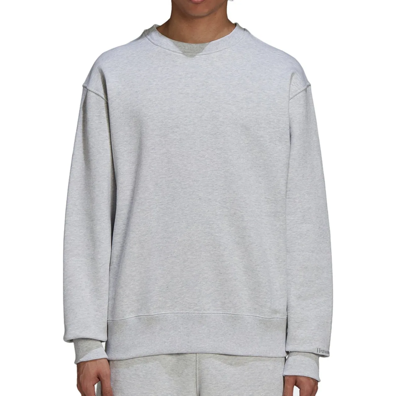 adidas Originals x Pharrell Williams Basics Crew Sweat - Grey | Size: XS: the shop's own photo