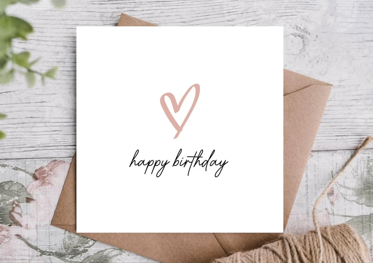 Birthday Card: the shop's own photo