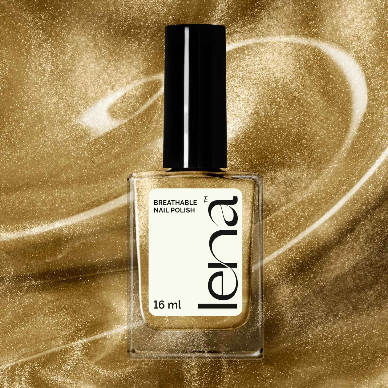 LENA Breathable Nail Polish - Dripping In Gold - LE37: the shop's own photo
