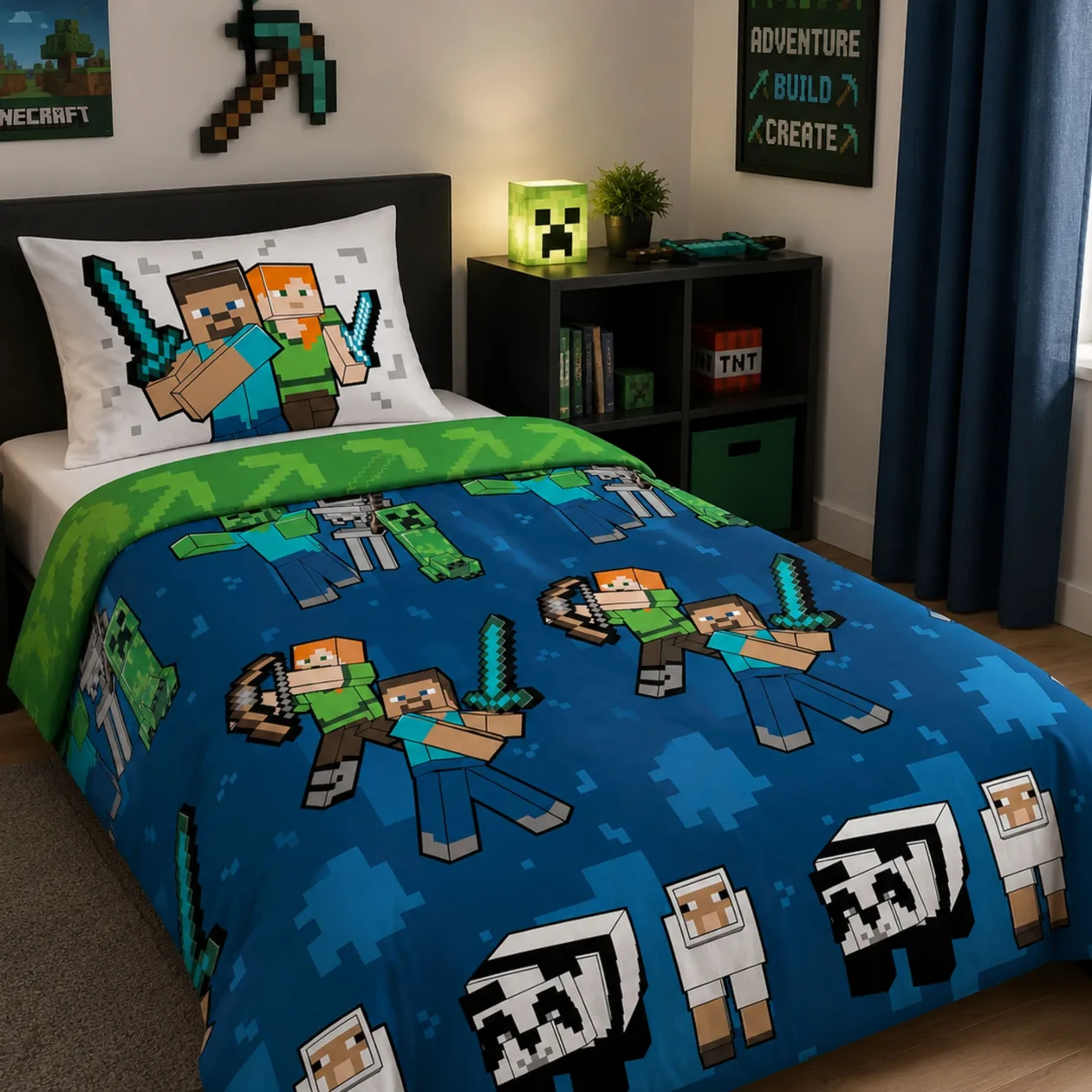 Minecraft Pixel Friends Duvet Cover Set: the shop's own photo