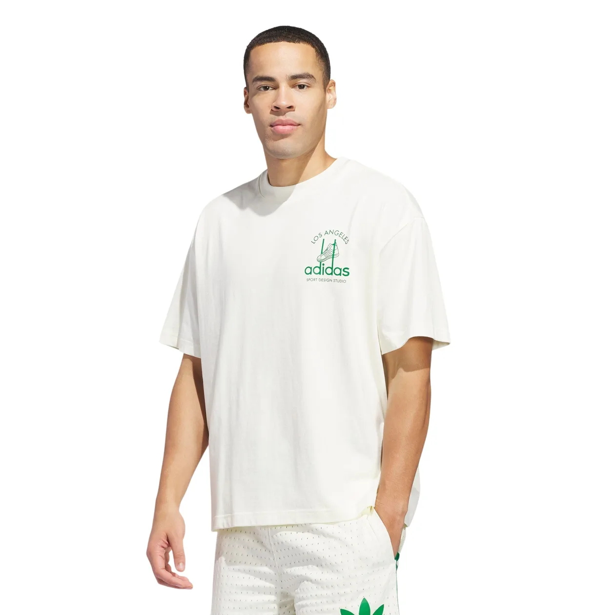 adidas Originals Sport Design Studio Jabbar Graphic Tee - Ivory White | Size: XS: the shop's own photo