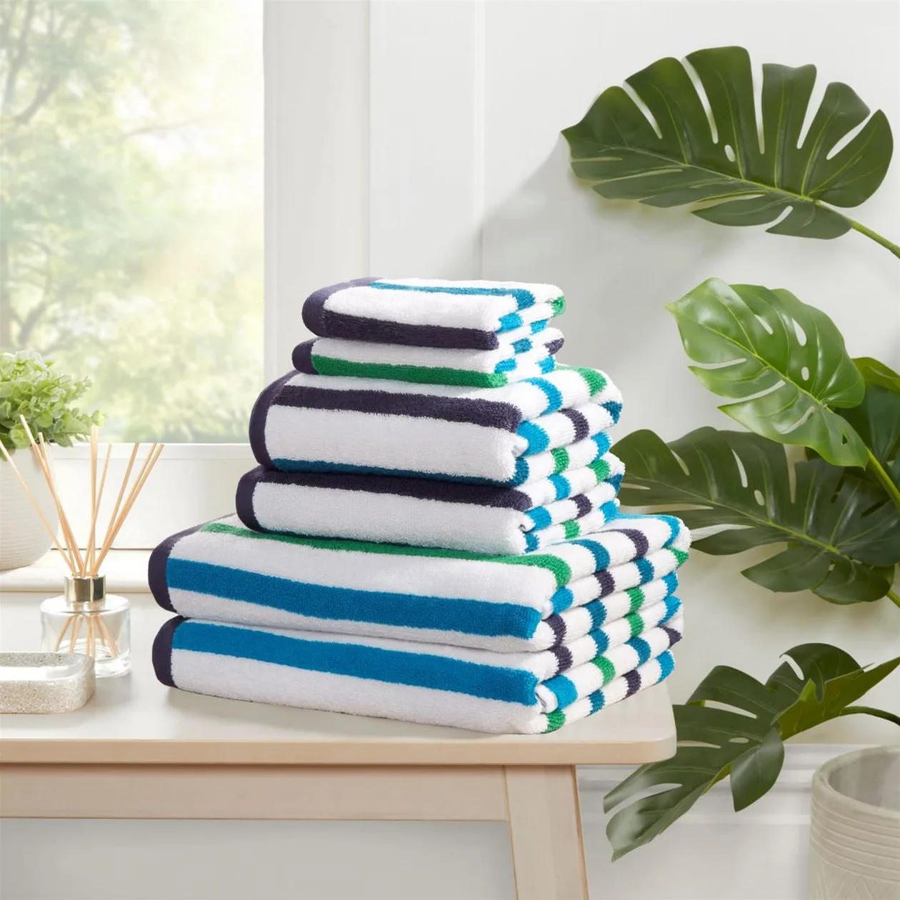Amalfi 6pc Towel Bale - Blue: the shop's own photo