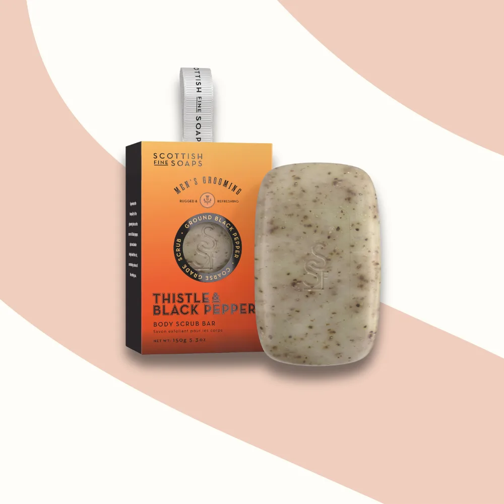 Thistle & Black Pepper Body Scrub Bar 150 g: the shop's own photo
